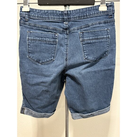 St Johns Bay Women Size 10 Jean Shorts 30X10 Denim Stretch - Picture 6 of 10